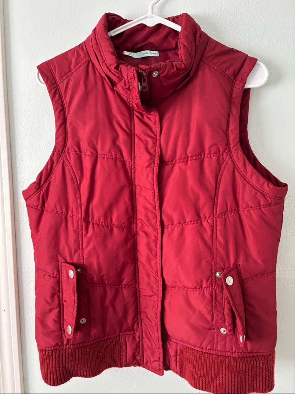 🌻5/$20🌻 Maurices Bright Red Quilted Puffer Vest